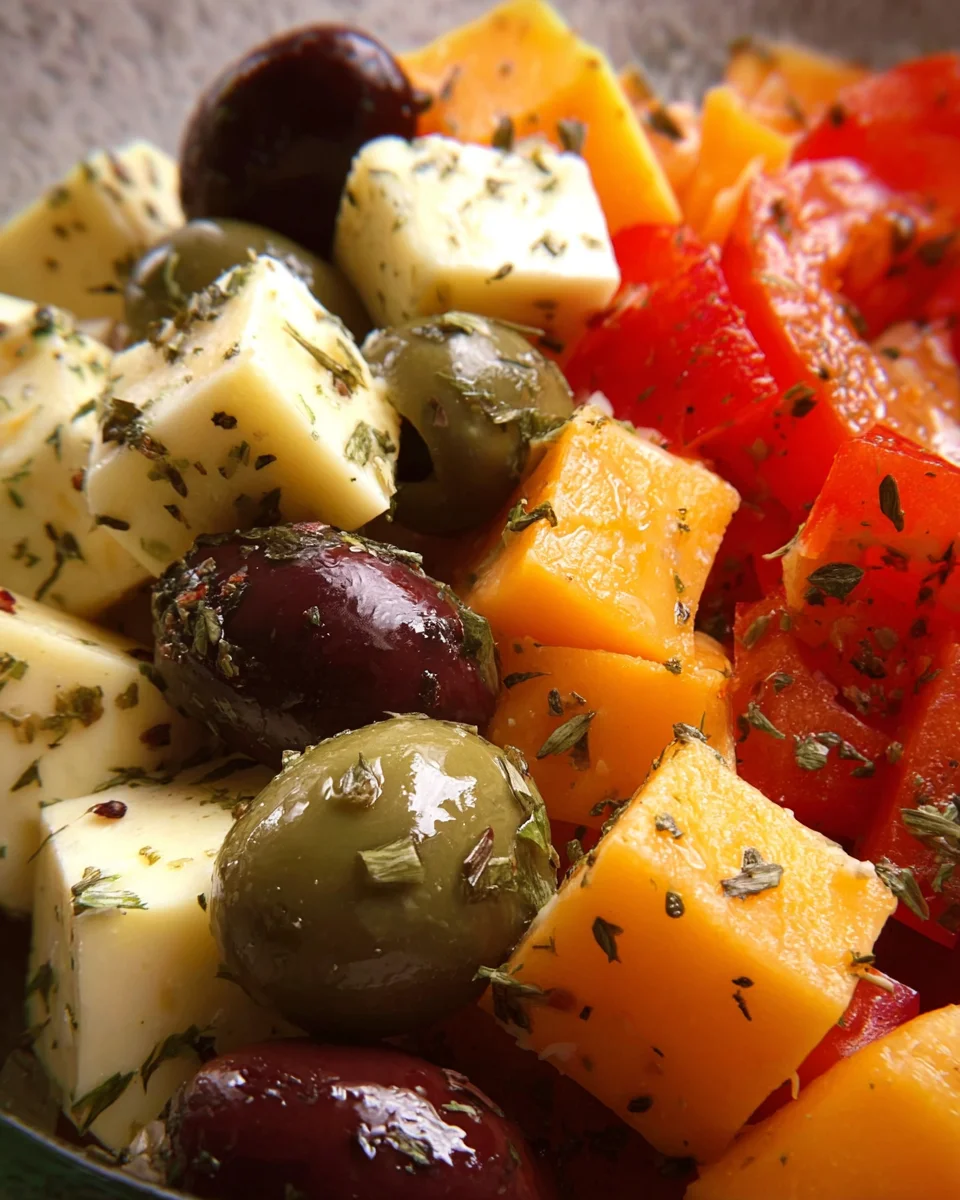 Marinated Cheese and Olives