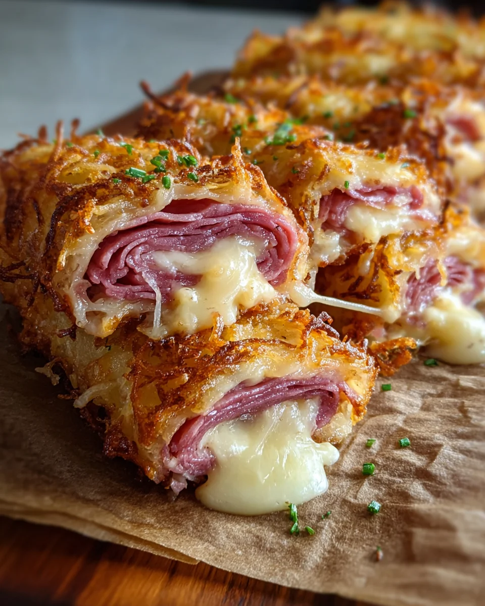 Keto Crispy Reuben Roll-Ups
