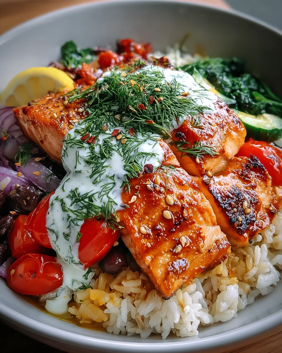 Crispy Rice Salmon Bowl