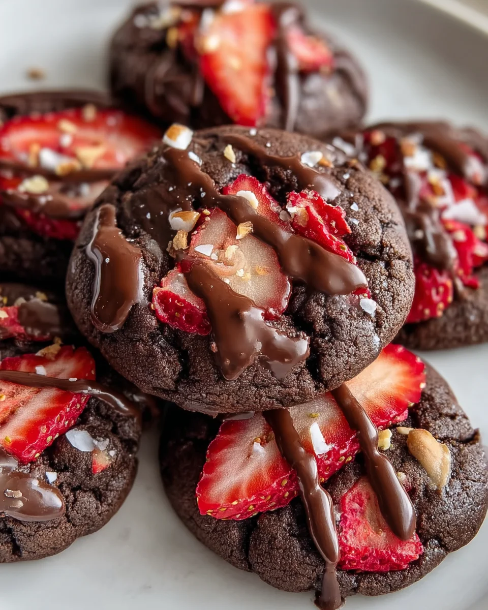 Chocolate Covered Strawberry Cookies