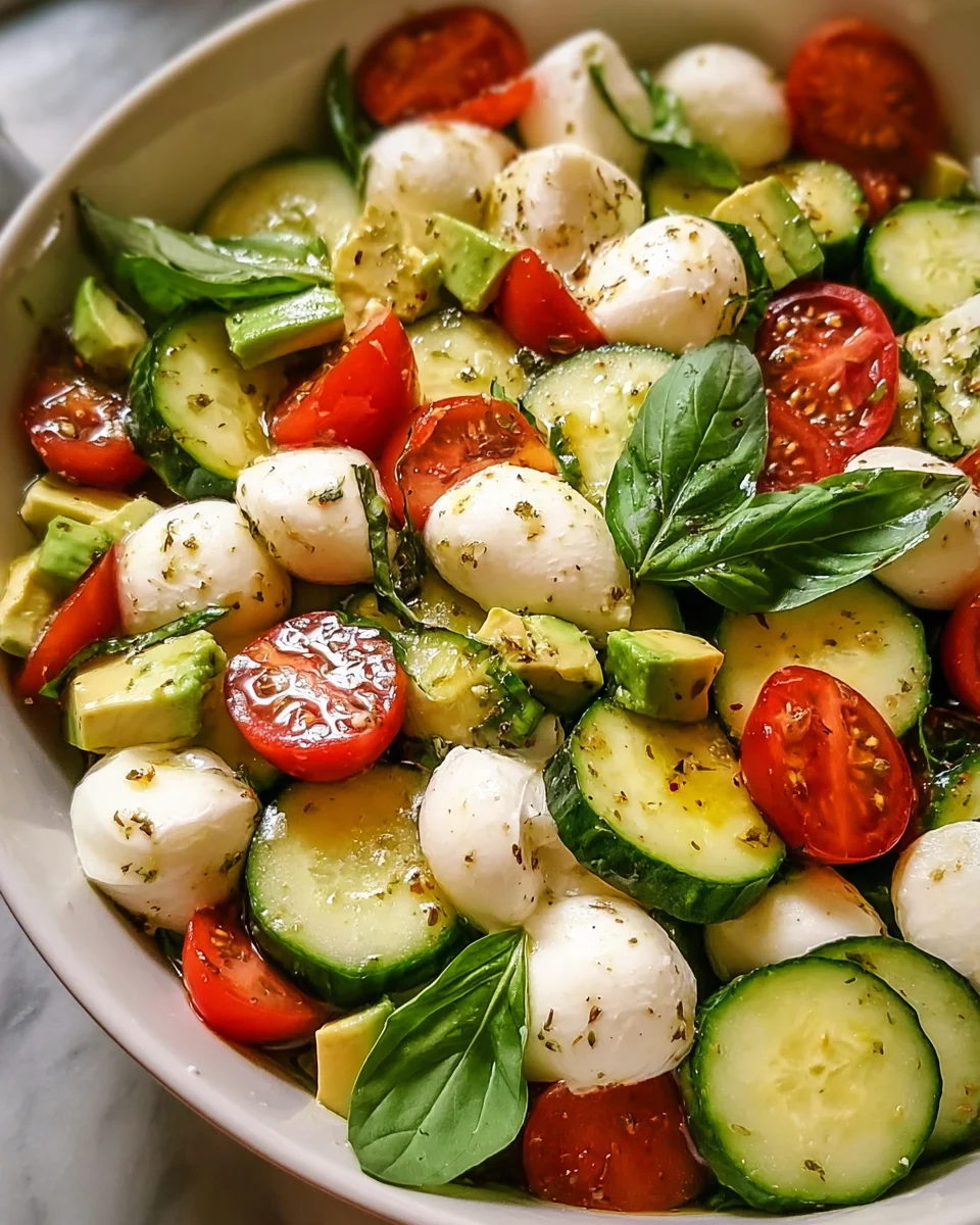Cucumber Mozzarella Salad
