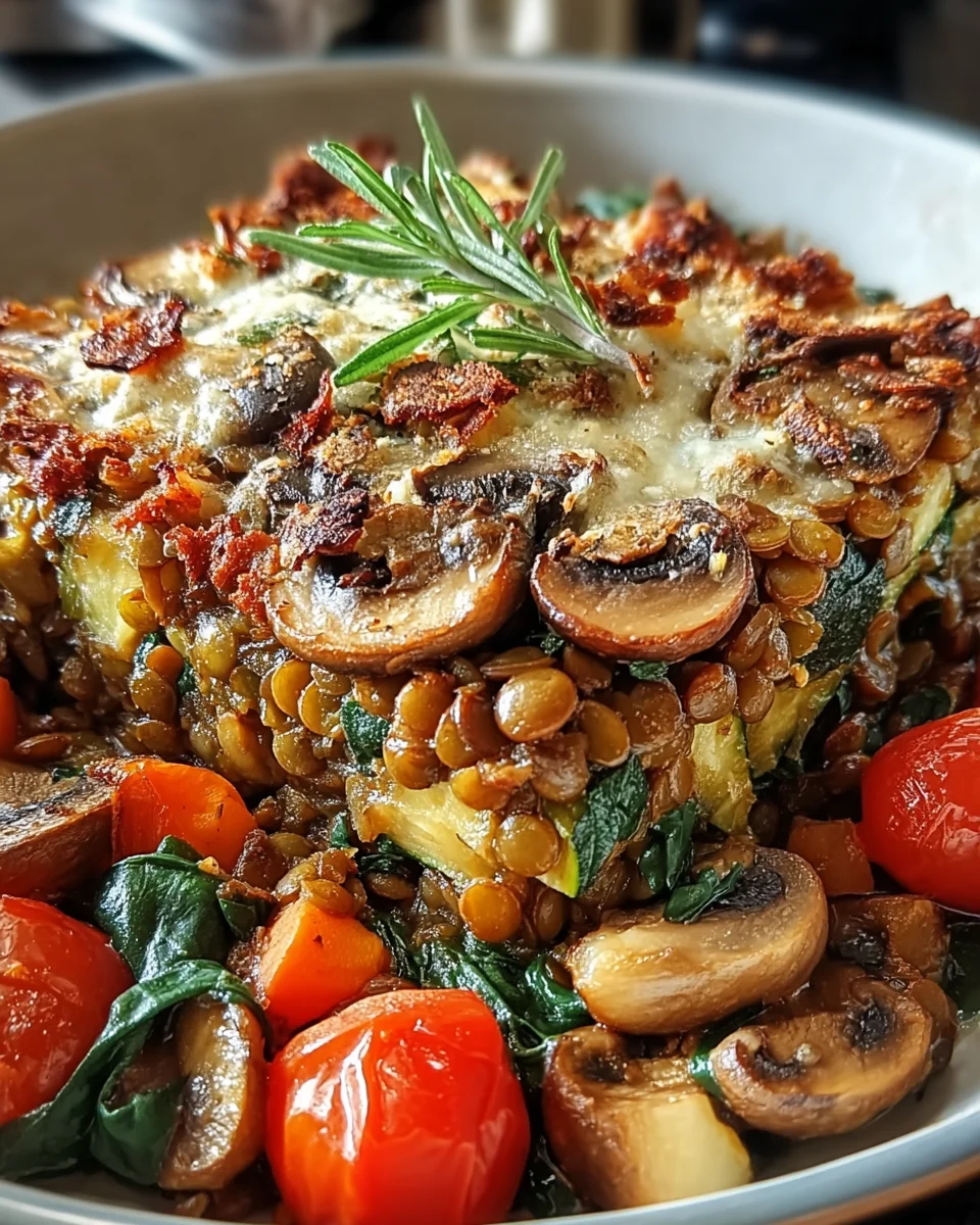 Green Lentil and Vegetable Casserole