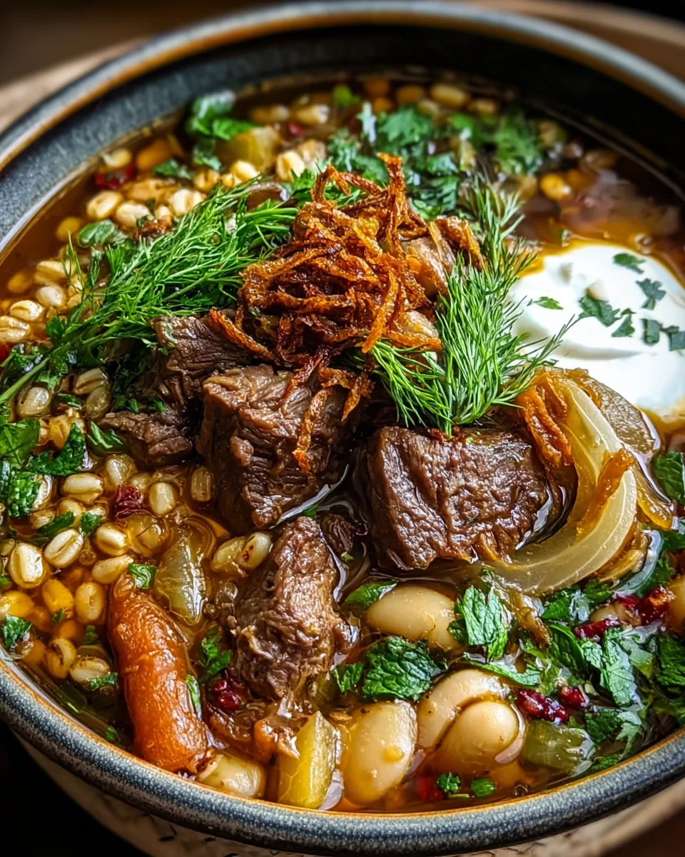 Beef Barley Persian Soup