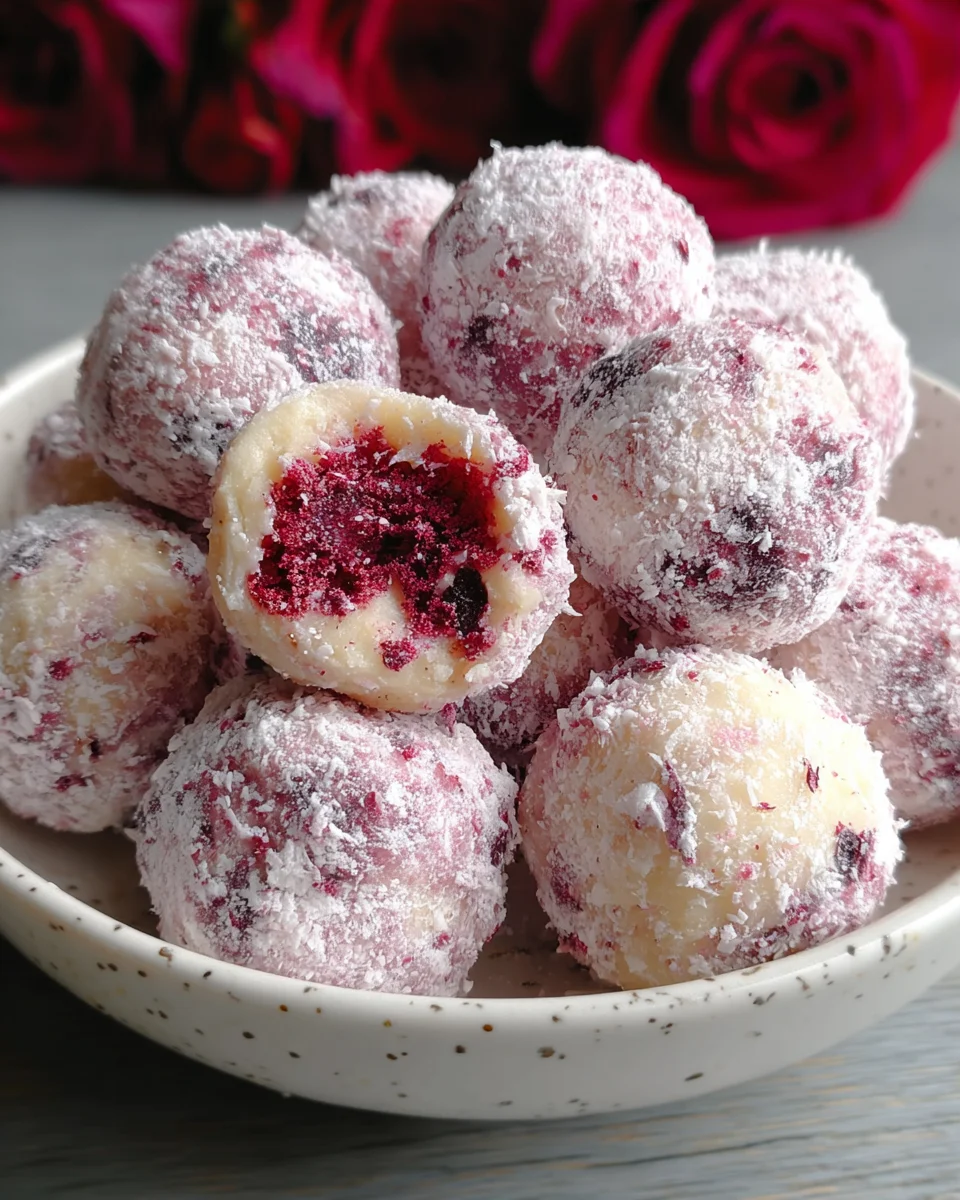 Rose White Chocolate Truffles