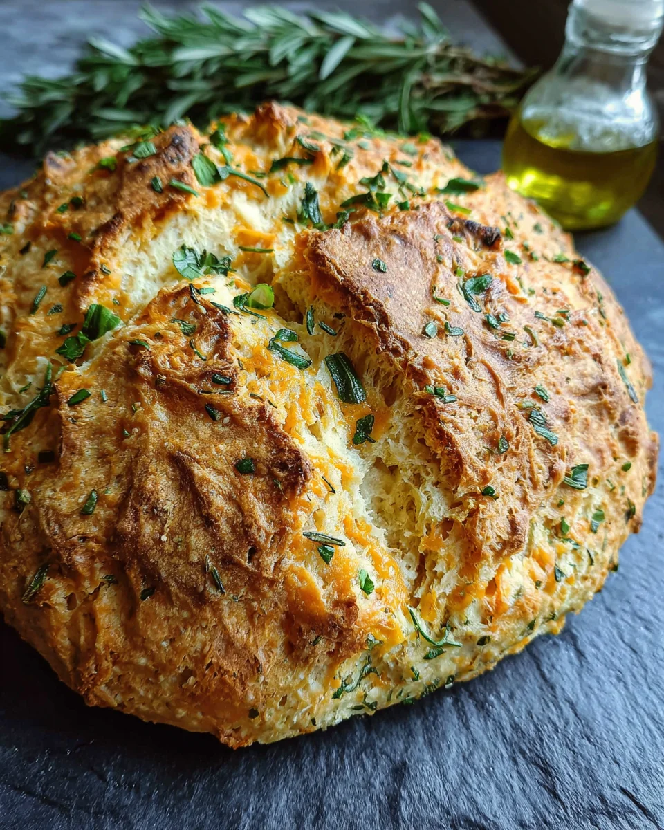 Cheddar Herb Soda Bread