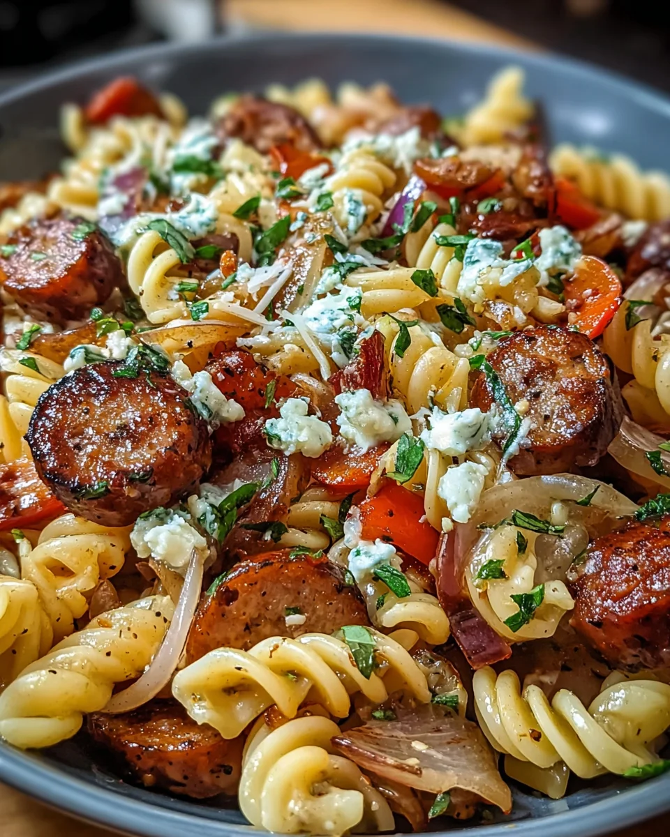 Creamy Red Wine Sausage Pasta