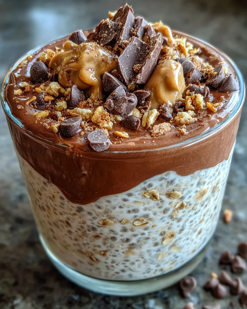 Peanut Butter Cup Overnight Oats
