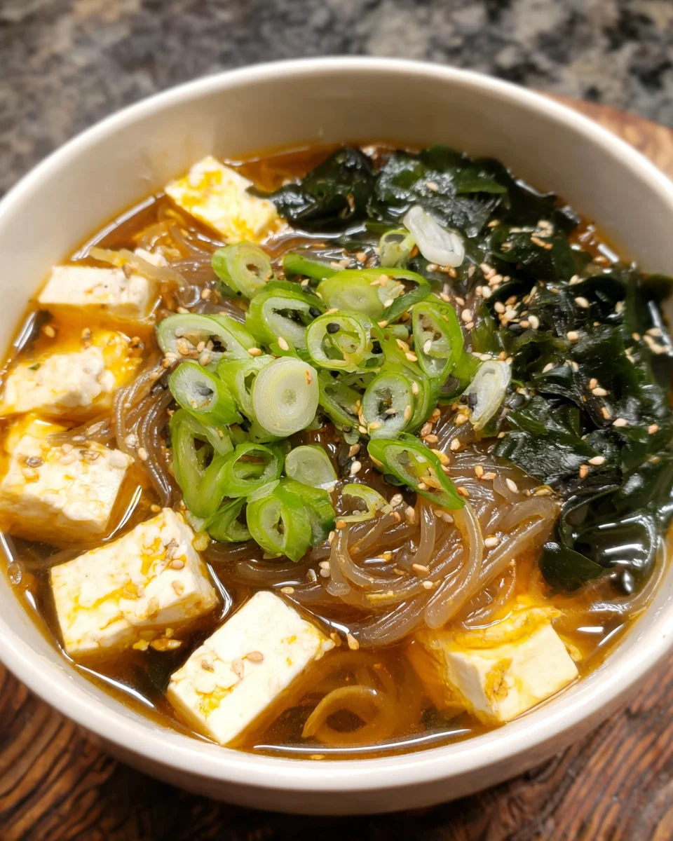 Japanese Harusame Noodle Soup