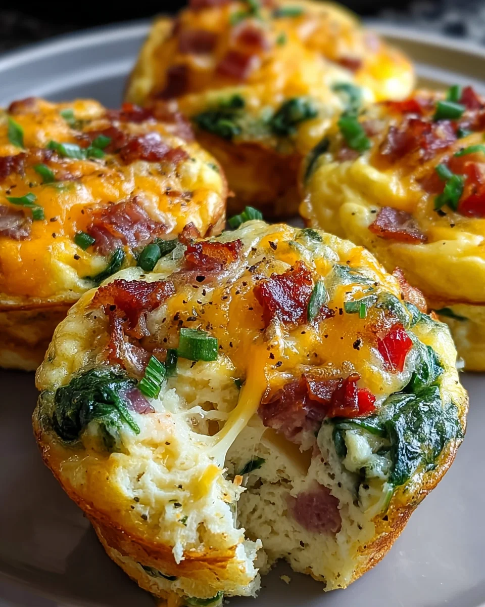 High Protein Ham Egg Muffins