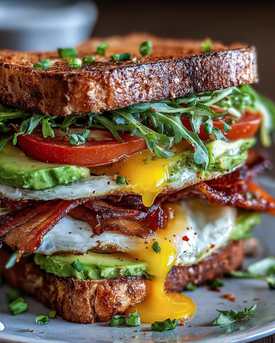 Sourdough Avocado BLT Stack