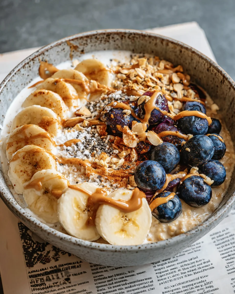 Caramelized Banana Split Oats