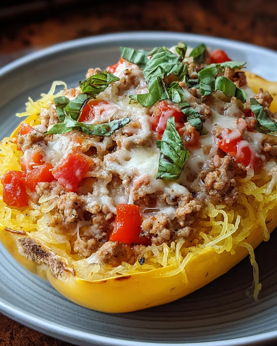 Spaghetti Squash Casserole With Ground Turkey