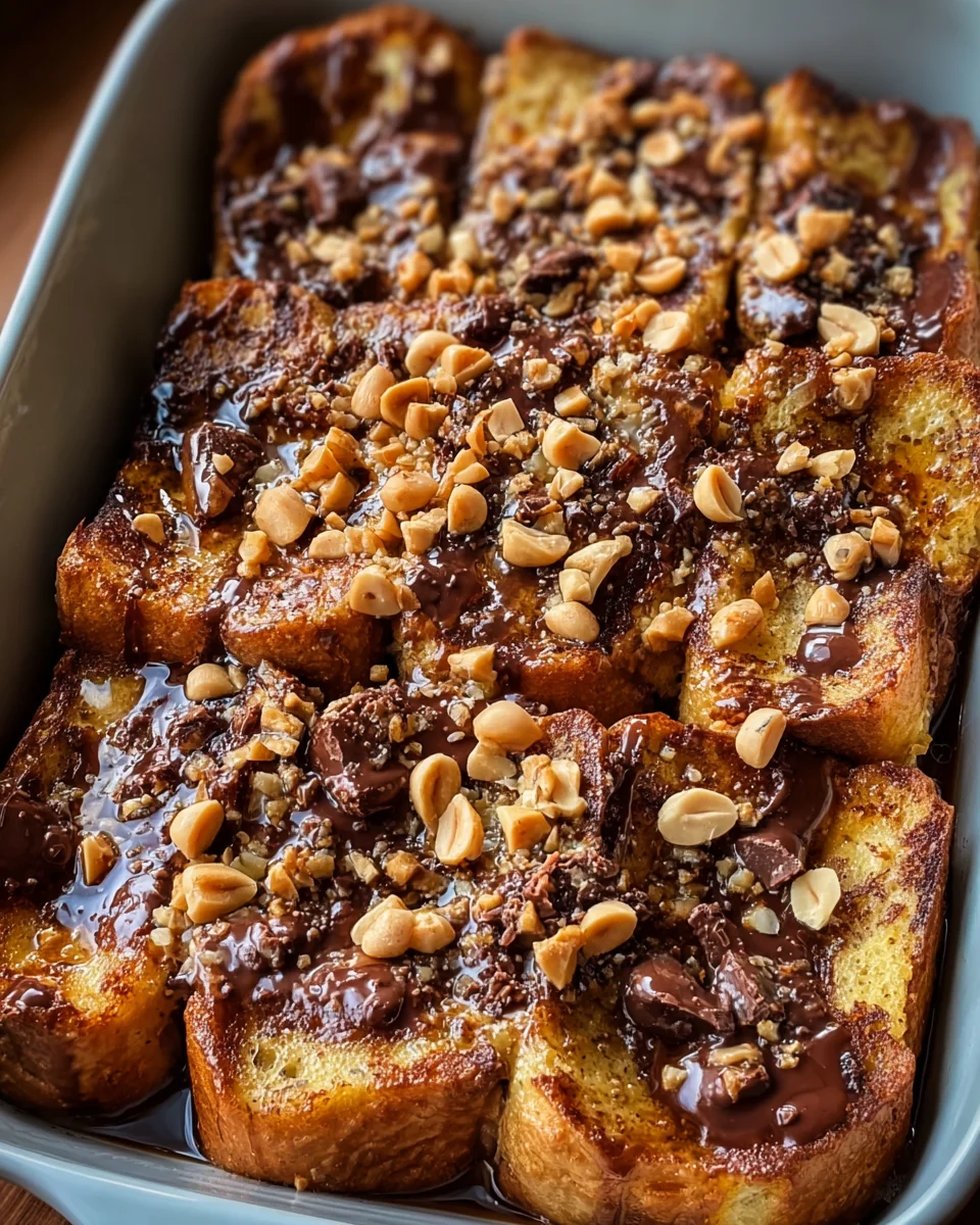 Peanut Butter Chocolate French Toast