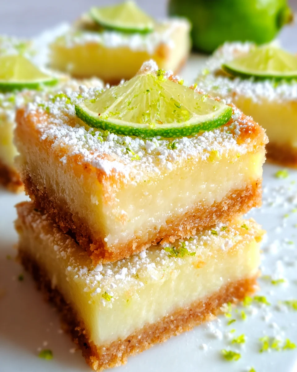 Key Lime Bars Citrus Treat