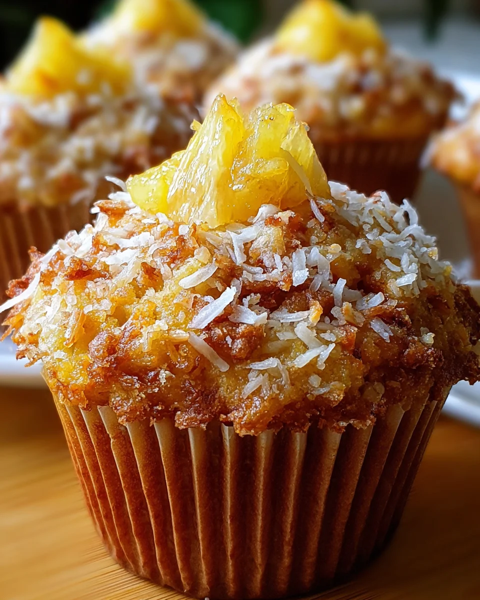 Hawaiian Pineapple Carrot Muffins
