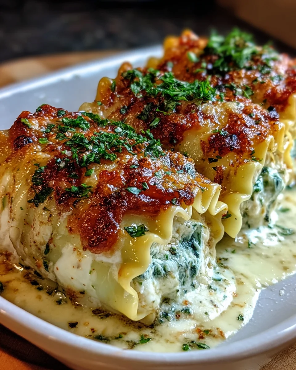 Garlic Butter Lasagna Roll-Ups