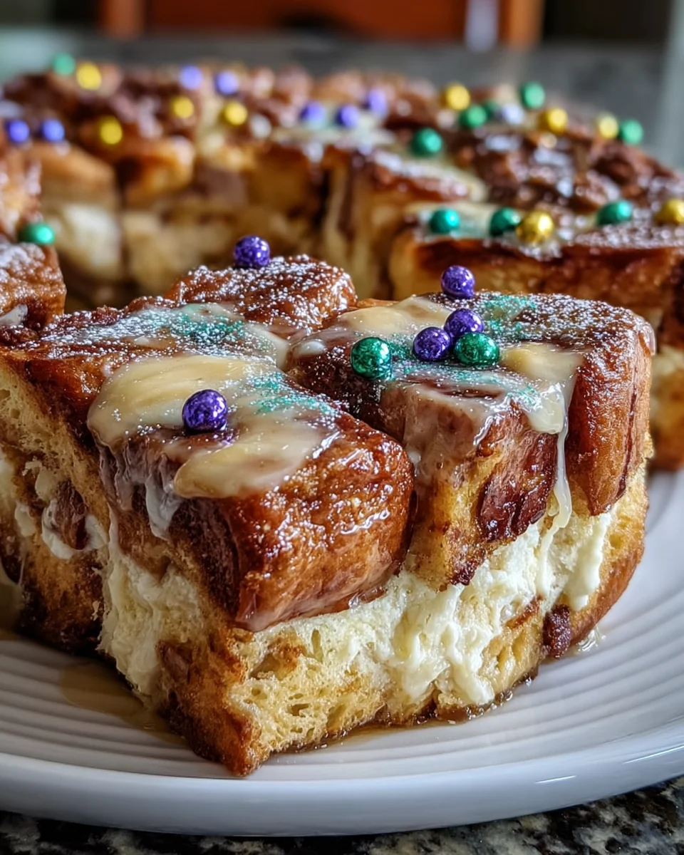 King Cake French Toast Bake