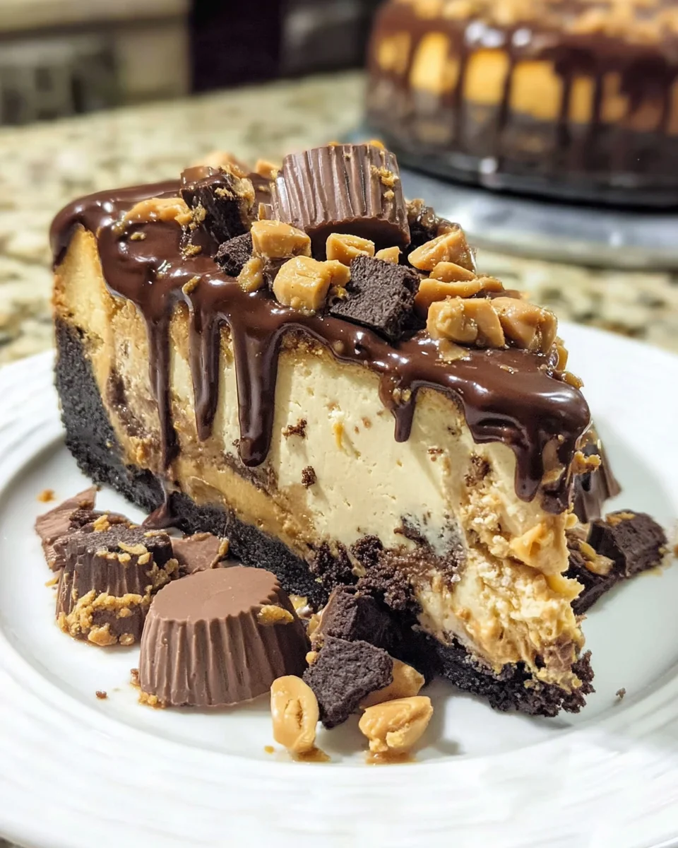 Chocolate Peanut Butter Cheesecake