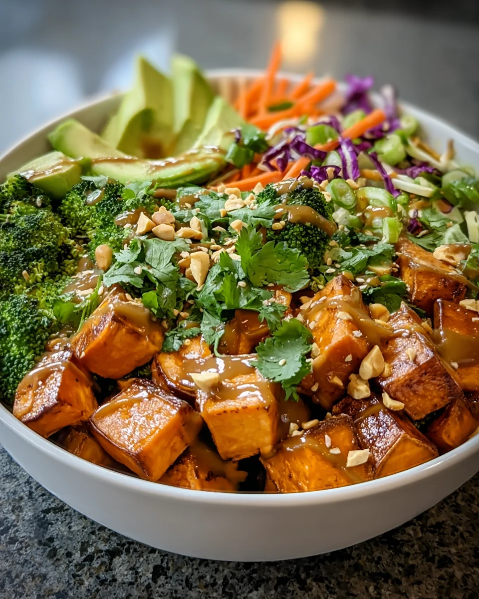 Thai Peanut Sweet Potato Bowl