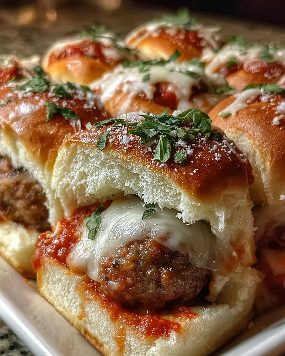 Meatball Parmesan Sliders Hawaiian