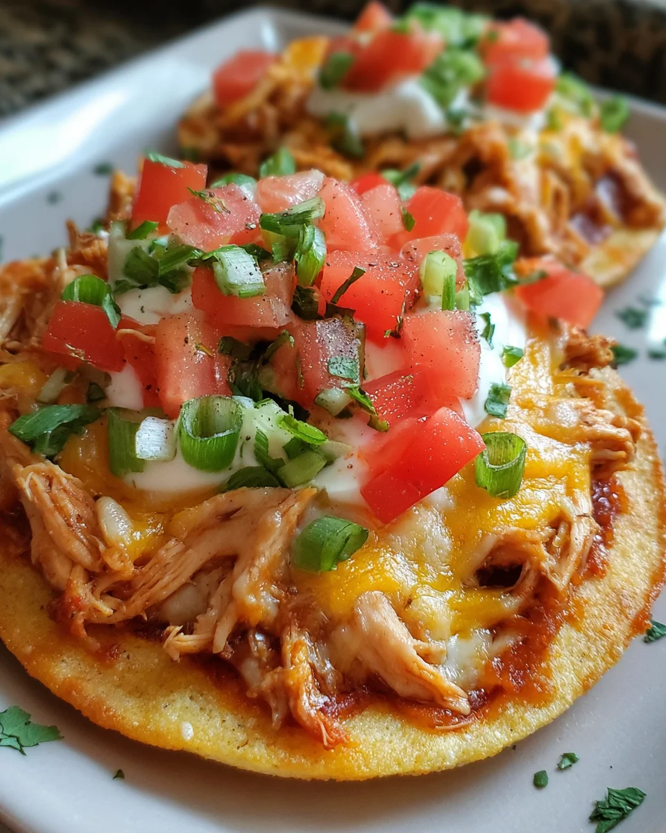 Mexican Chicken Tortilla Pizzas
