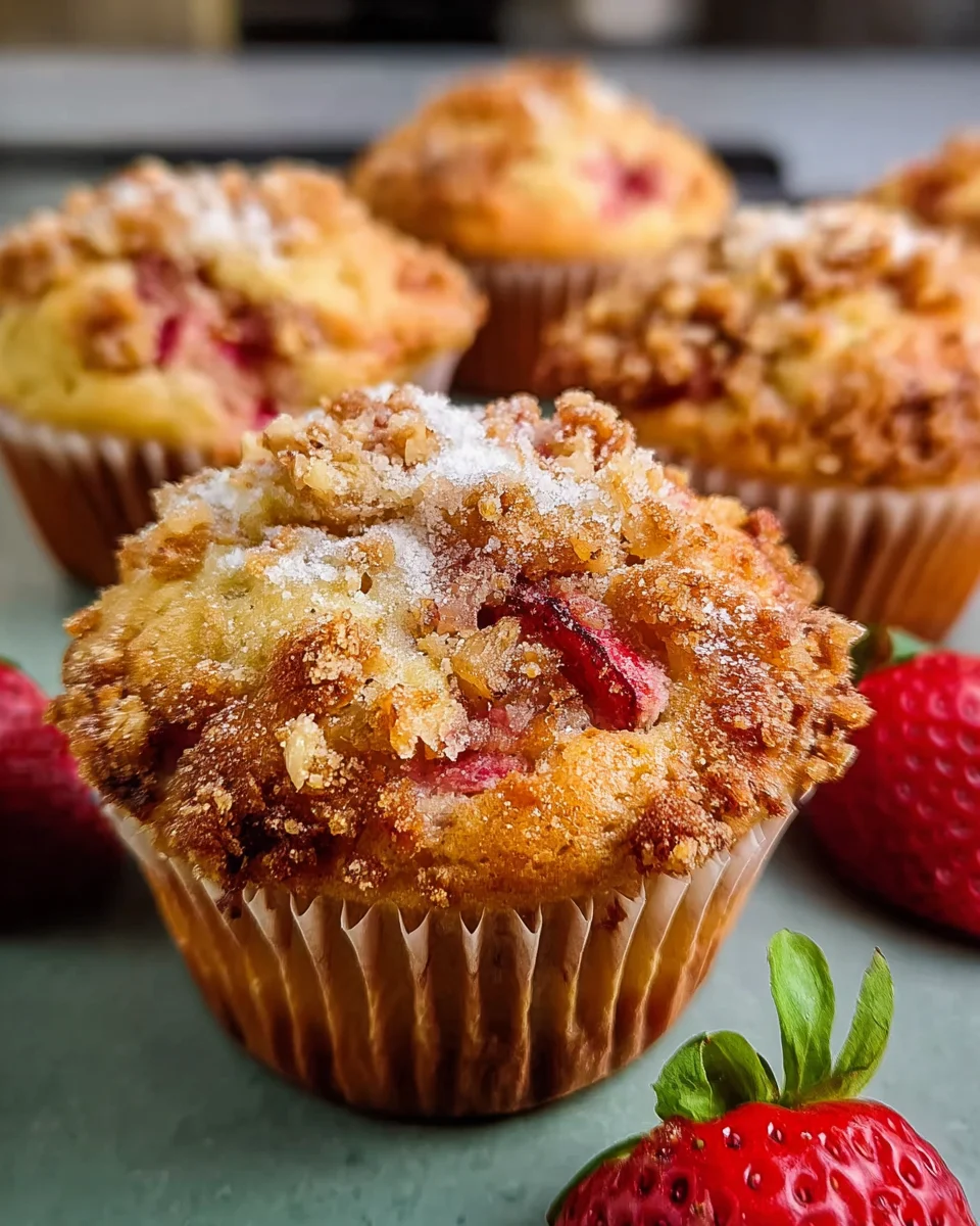 Strawberry Rhubarb Muffins