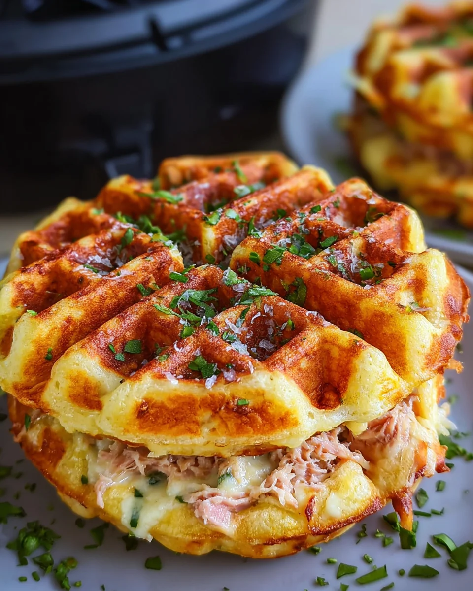 Savory Tuna Melt Waffle