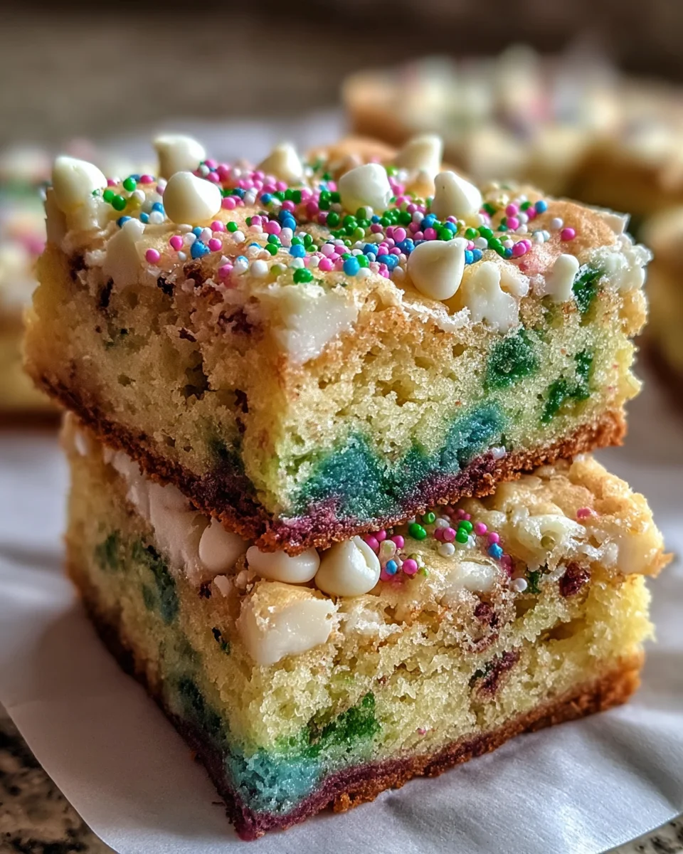 St. Patricks Day Rainbow Bars