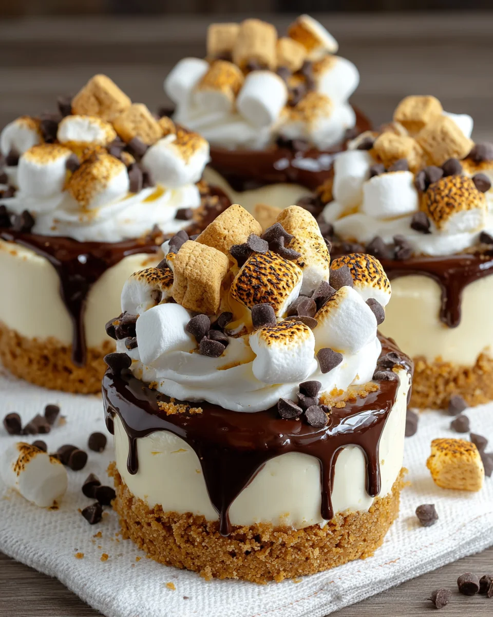 S’mores No-Bake Cheesecake Cups
