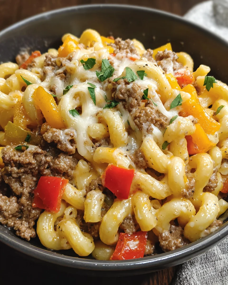 High-Protein Philly Mac Cheese
