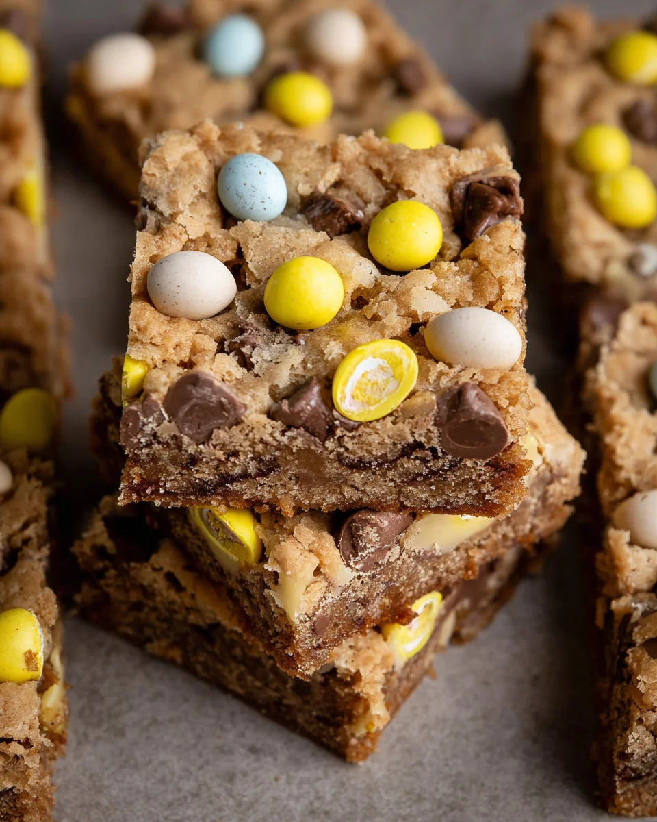 Cadbury Egg Cookie Bar