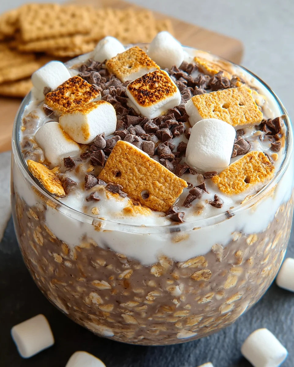 S’mores Overnight Oats Chocolate