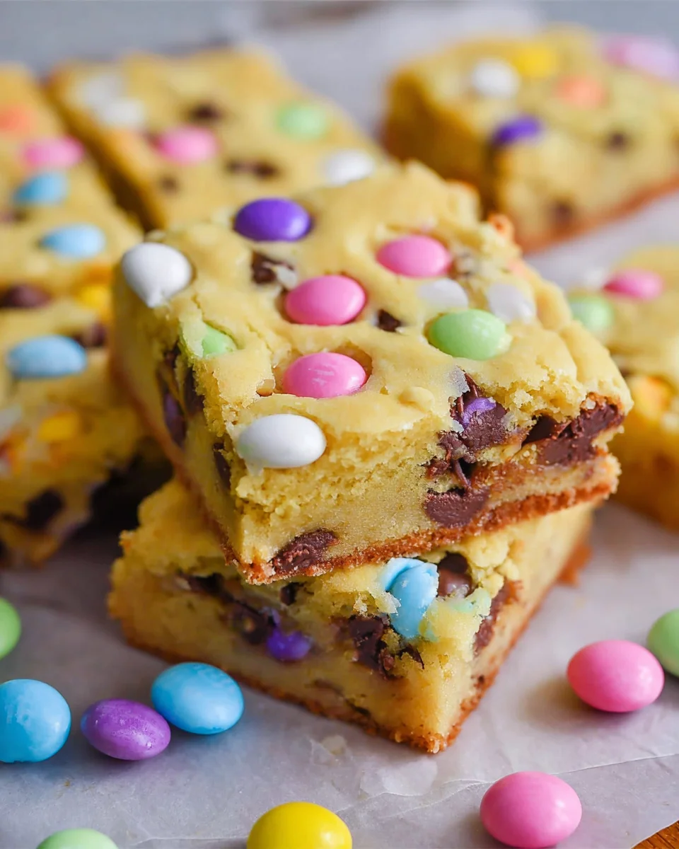 Easter Cake Mix Cookie Bars