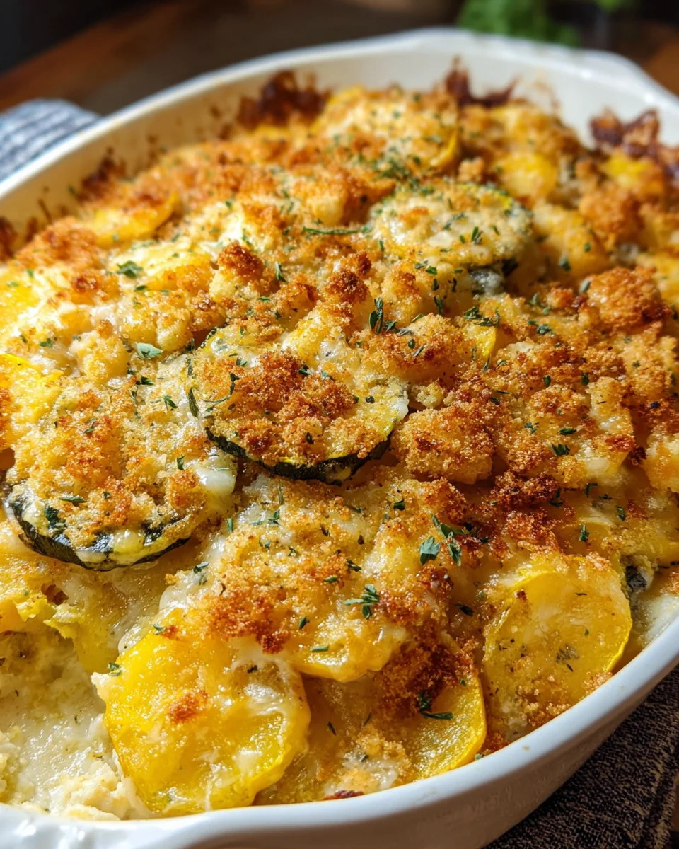 Cheesy Southern Squash Casserole