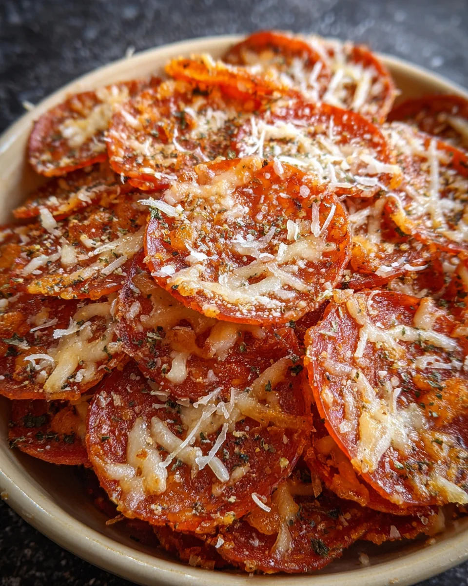 Air Fryer Pepperoni Pizza Chips