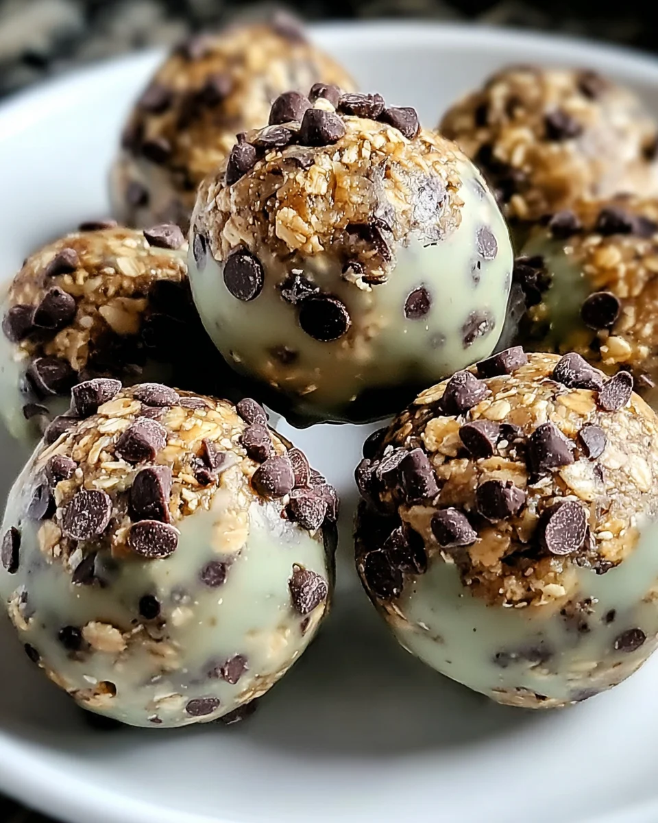 Mint Chocolate Chip Protein Balls