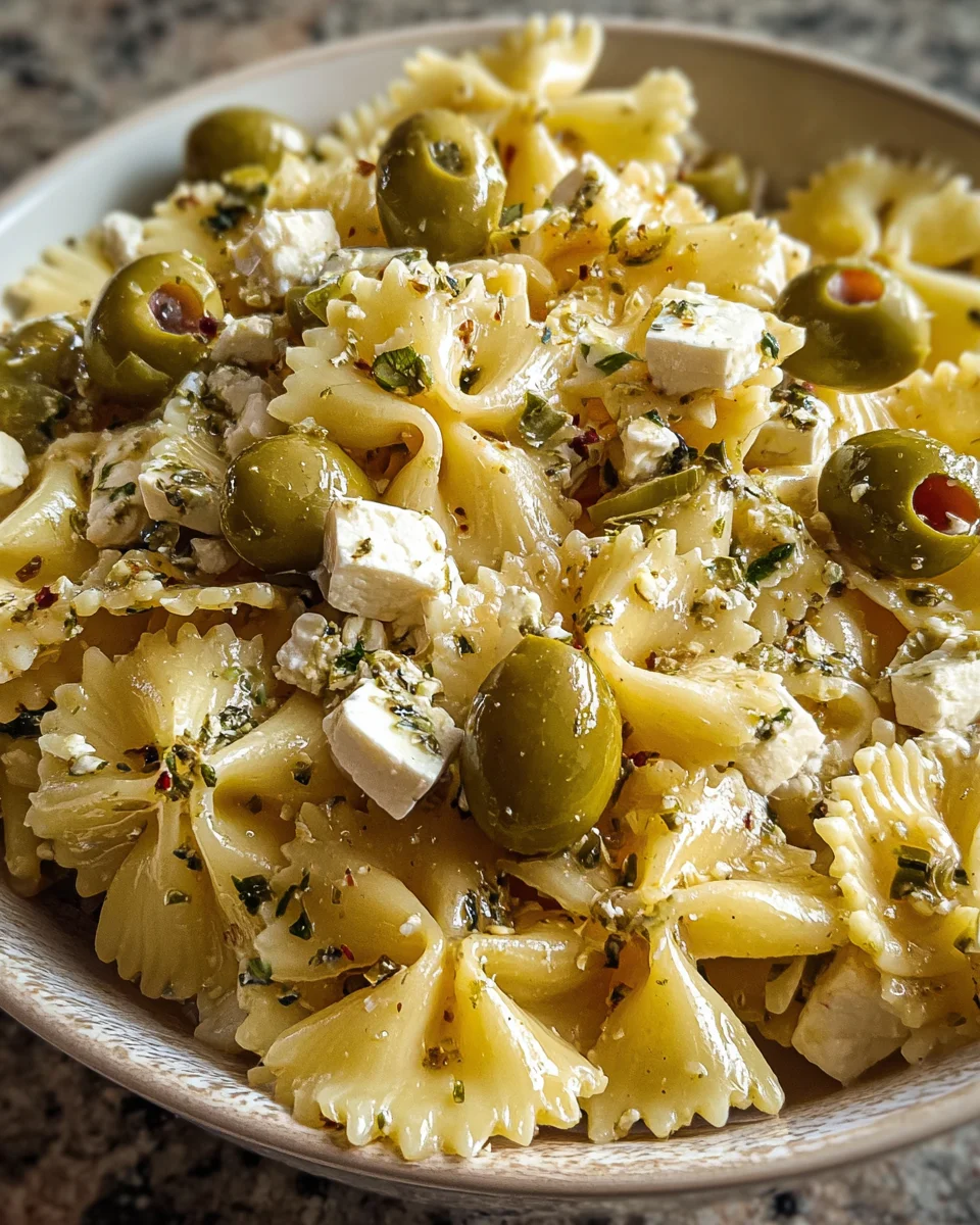 Dirty Martini Pasta Salad