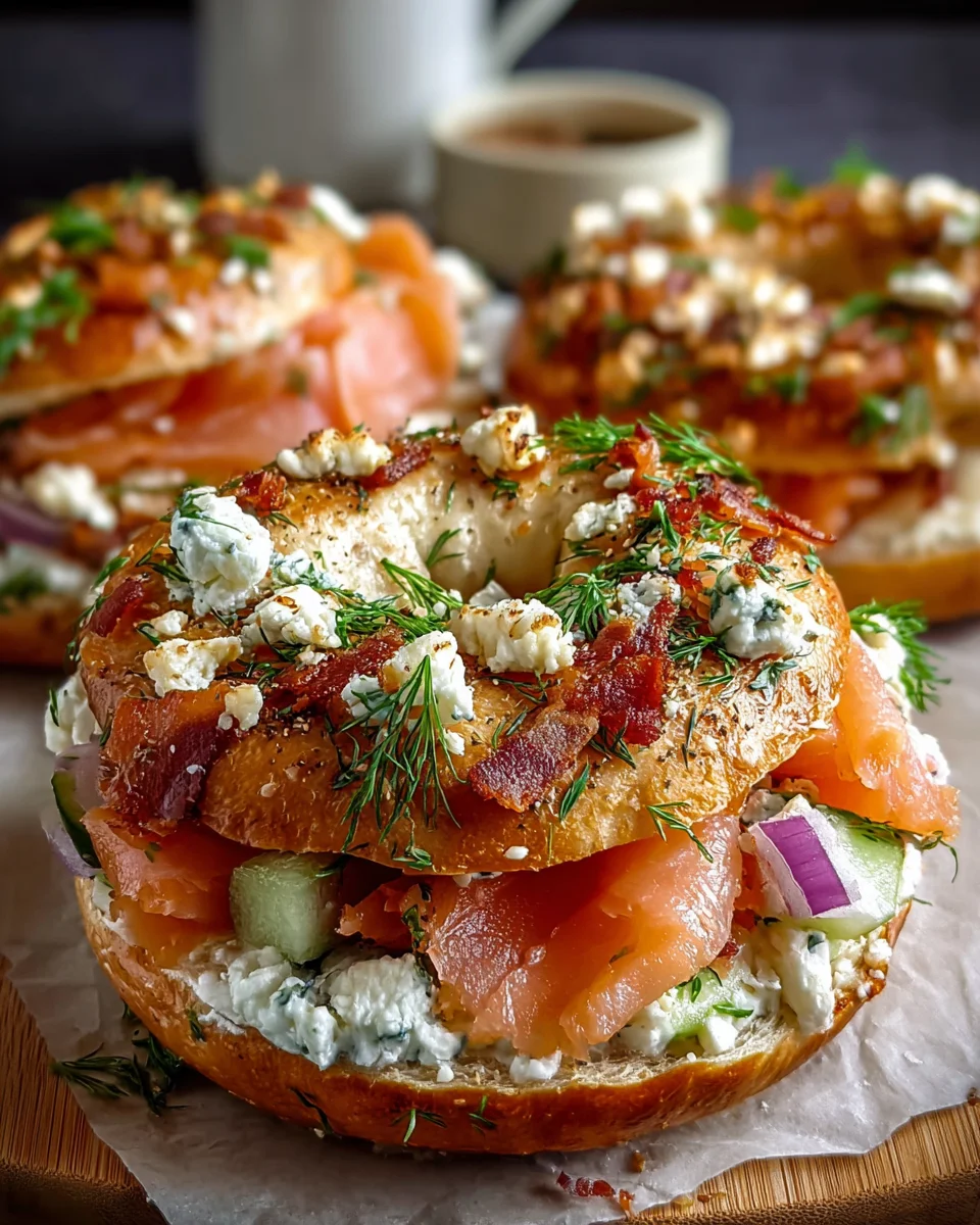 Cottage Cheese Bagels Salmon
