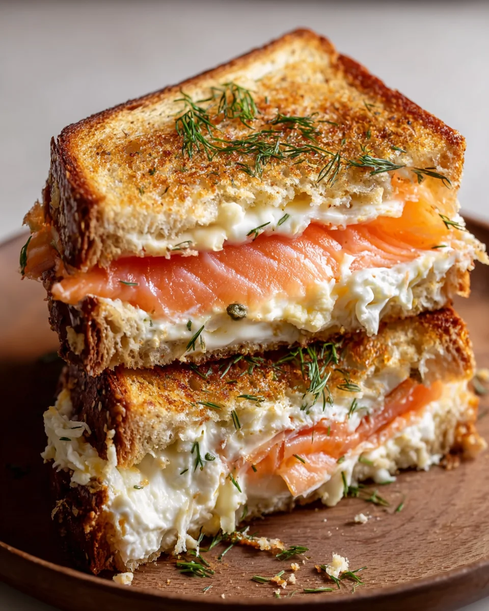 Smoked Salmon Grilled Cheese