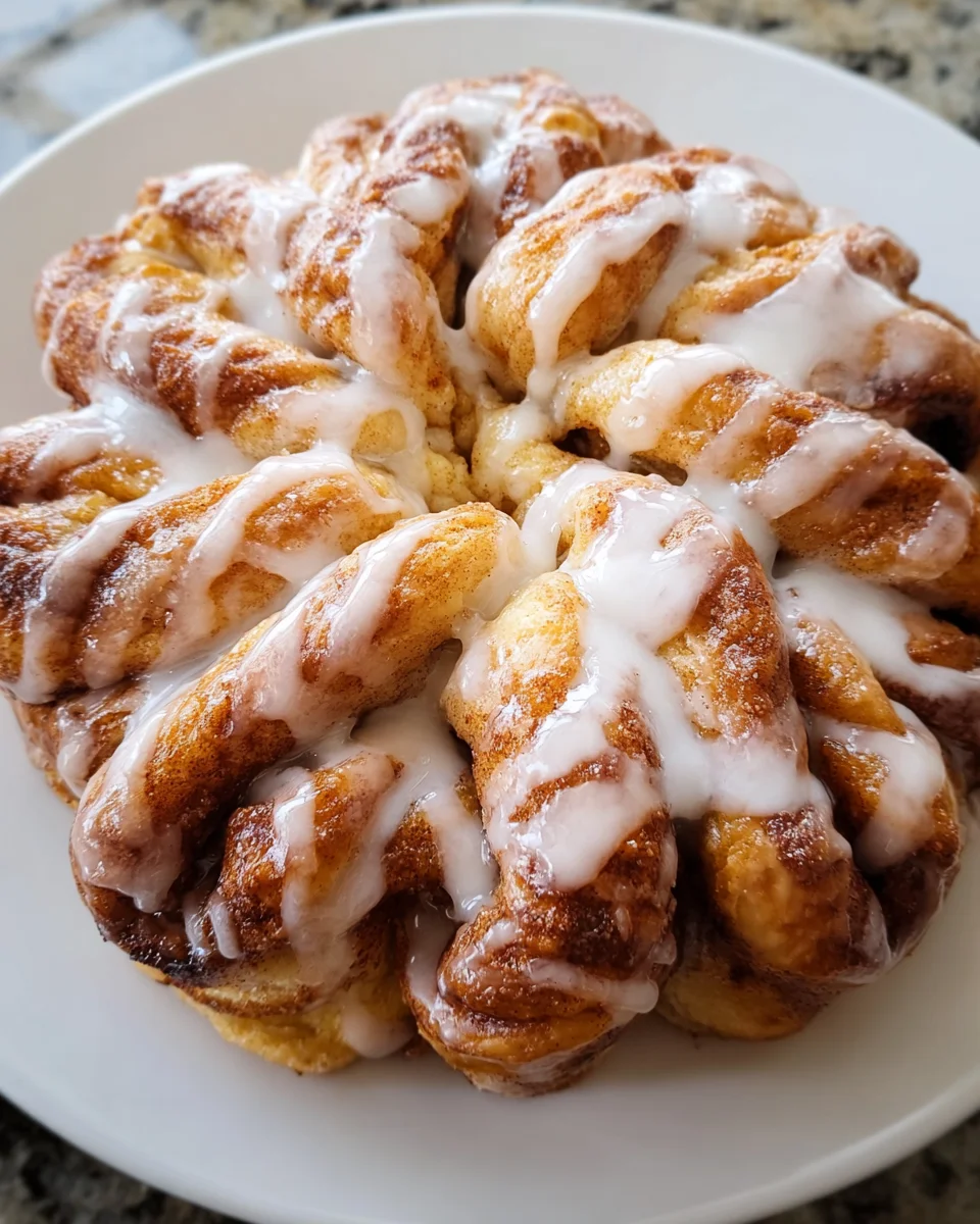 Cinnamon Roll Pull-Apart Snowflake