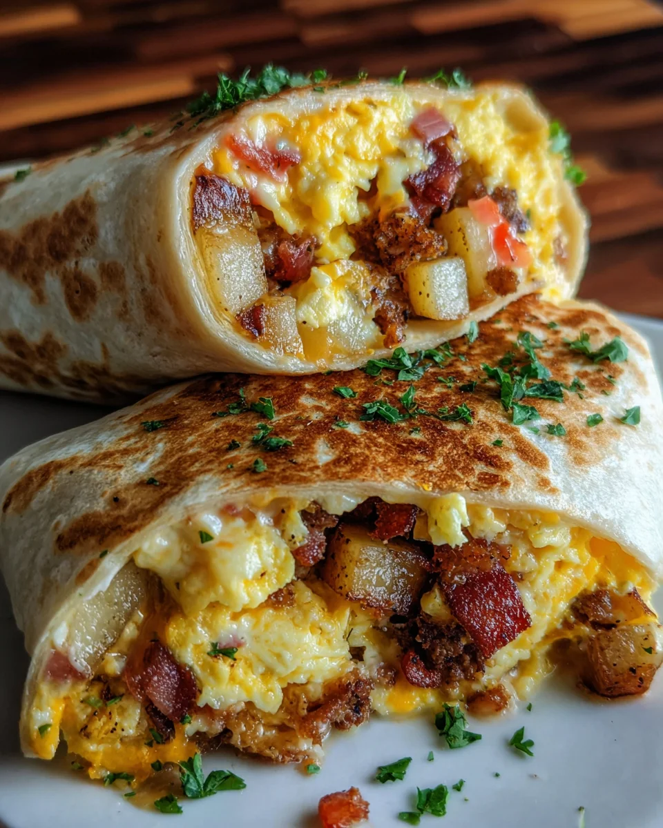 Bacon Egg Cheese Breakfast Burrito