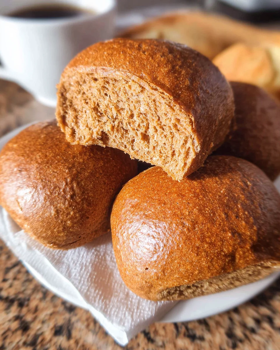 Sweet Molasses Brown Bread Rolls