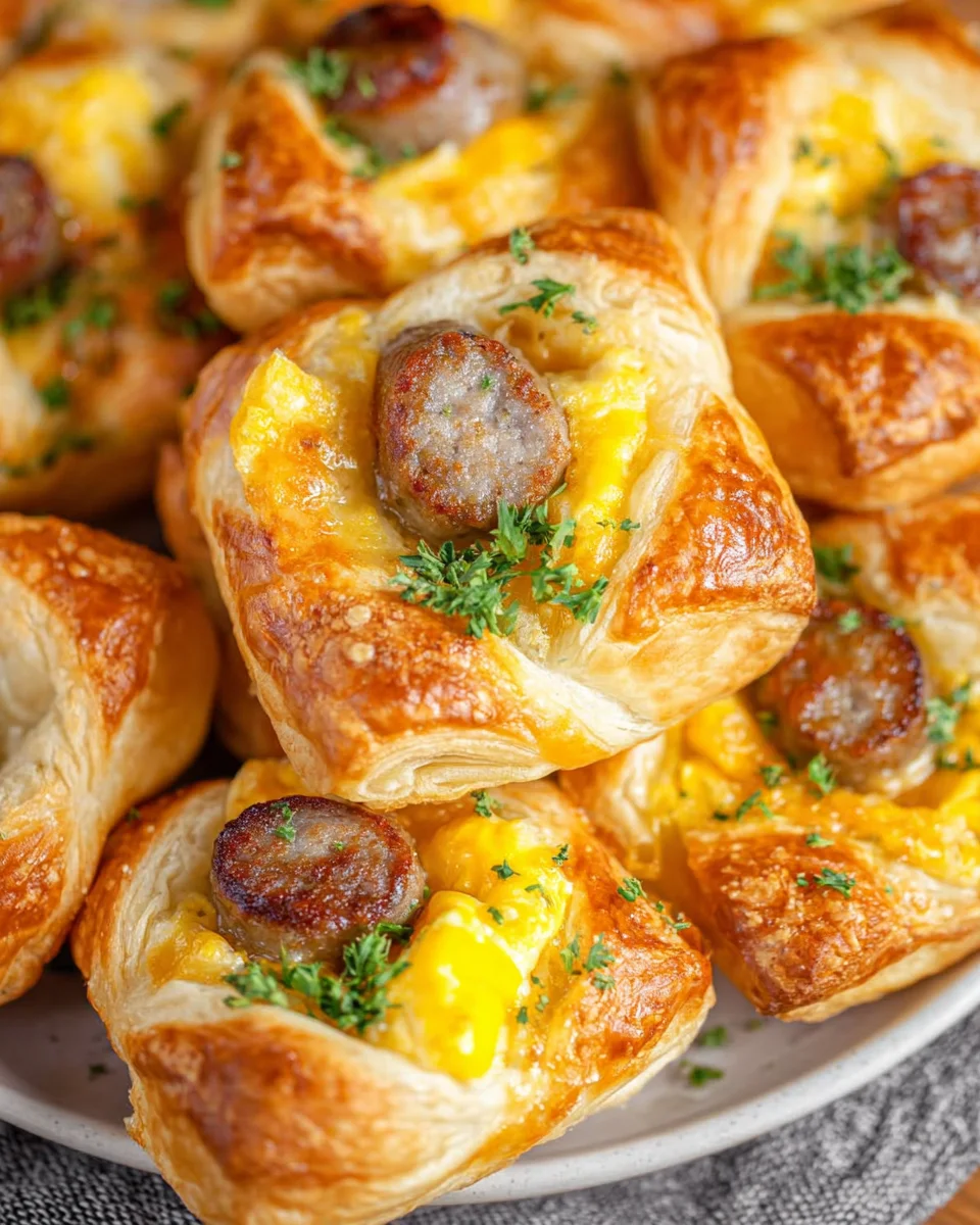 Sausage, Egg & Cheese Breakfast Puffs