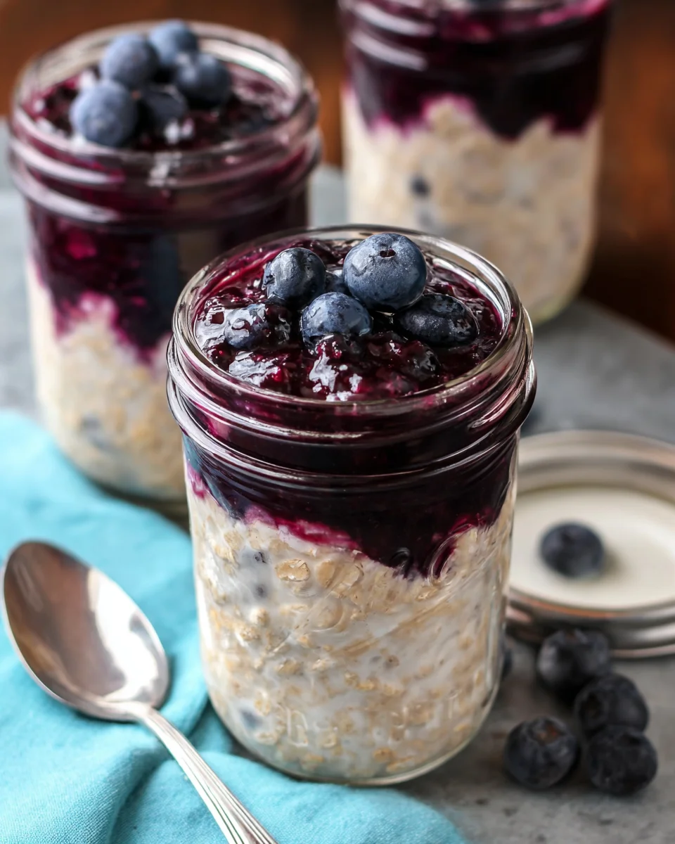 Blueberry Pie Overnight Oats
