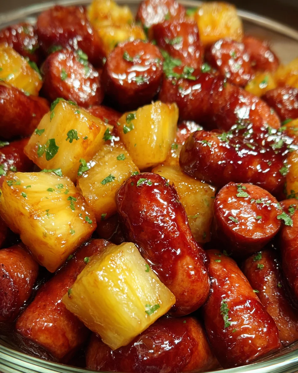 Pineapple Brown Sugar Mississippi Lil’ Smokies Bites
