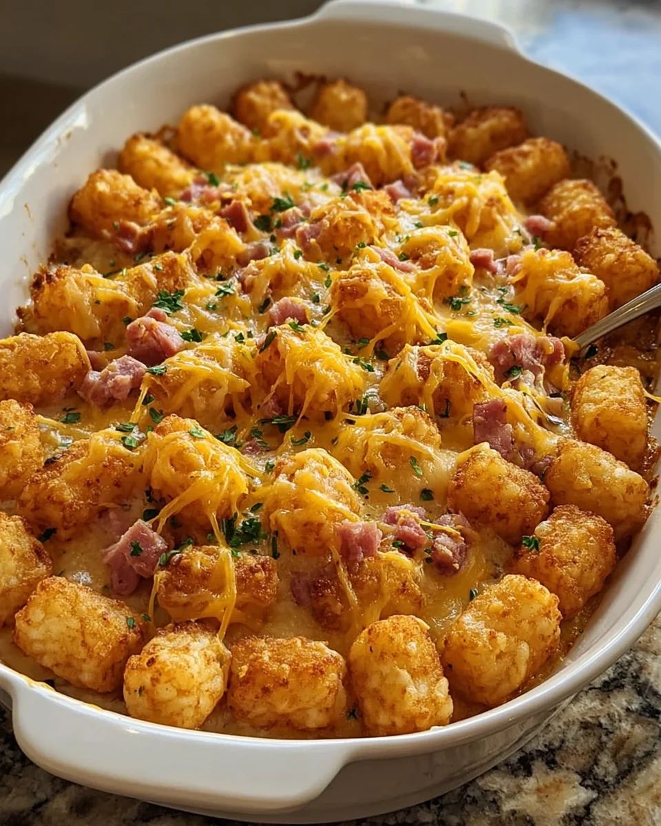 Ham Tater Tot Bake