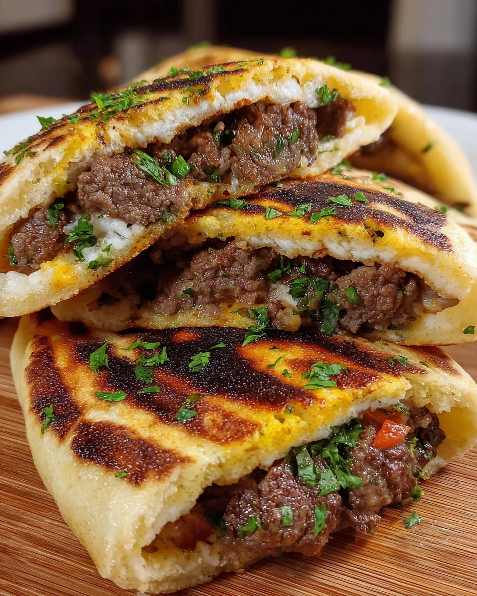 Grilled Lamb Pita Arayes