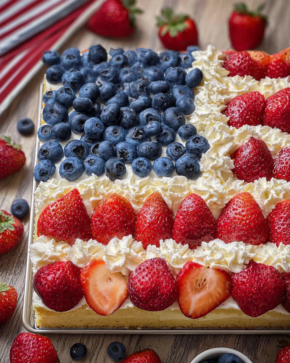 American Flag Cake