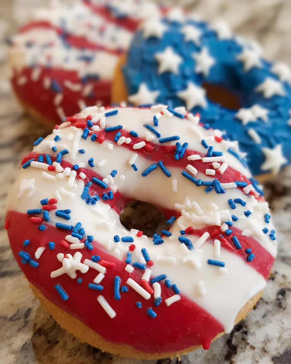 American Flag Donuts