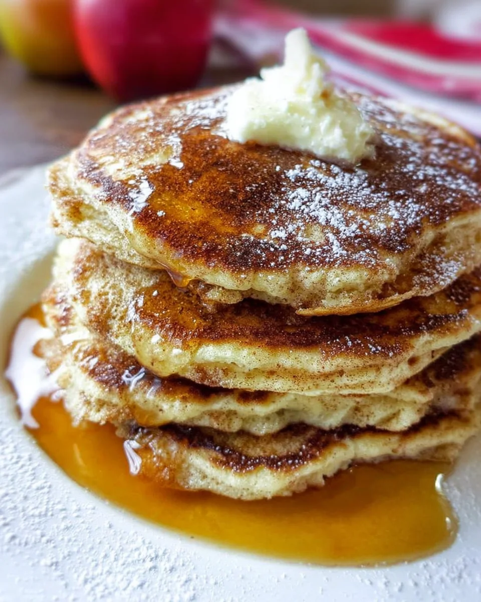 Apple Pancakes with Brown Sugar and Cinnamon